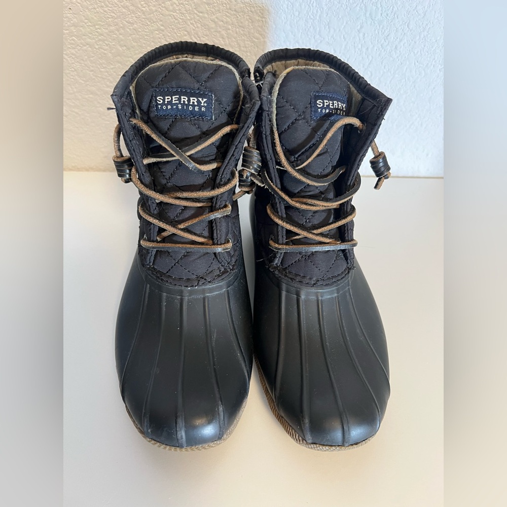 Sperry Women’s Duck Boots Black Size 6